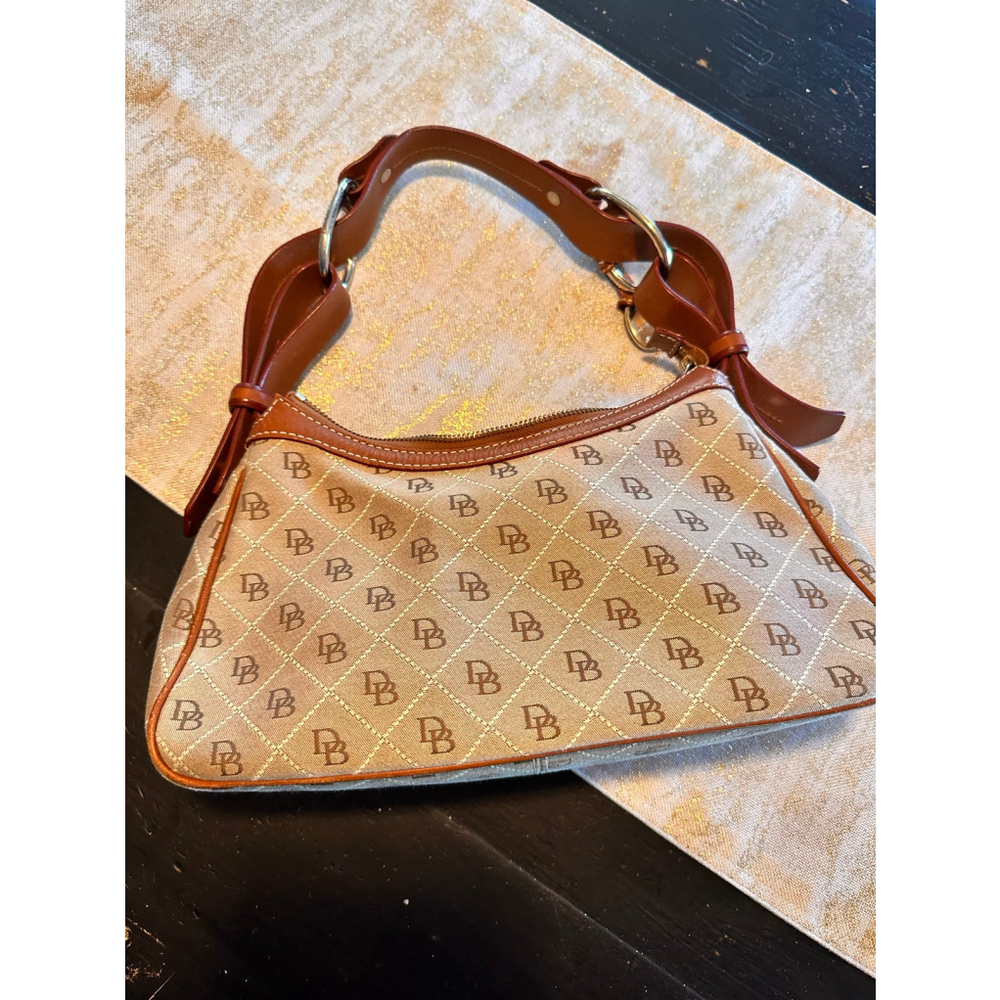 Authentic Dooney and Bourke Hobo Canvas Monogram